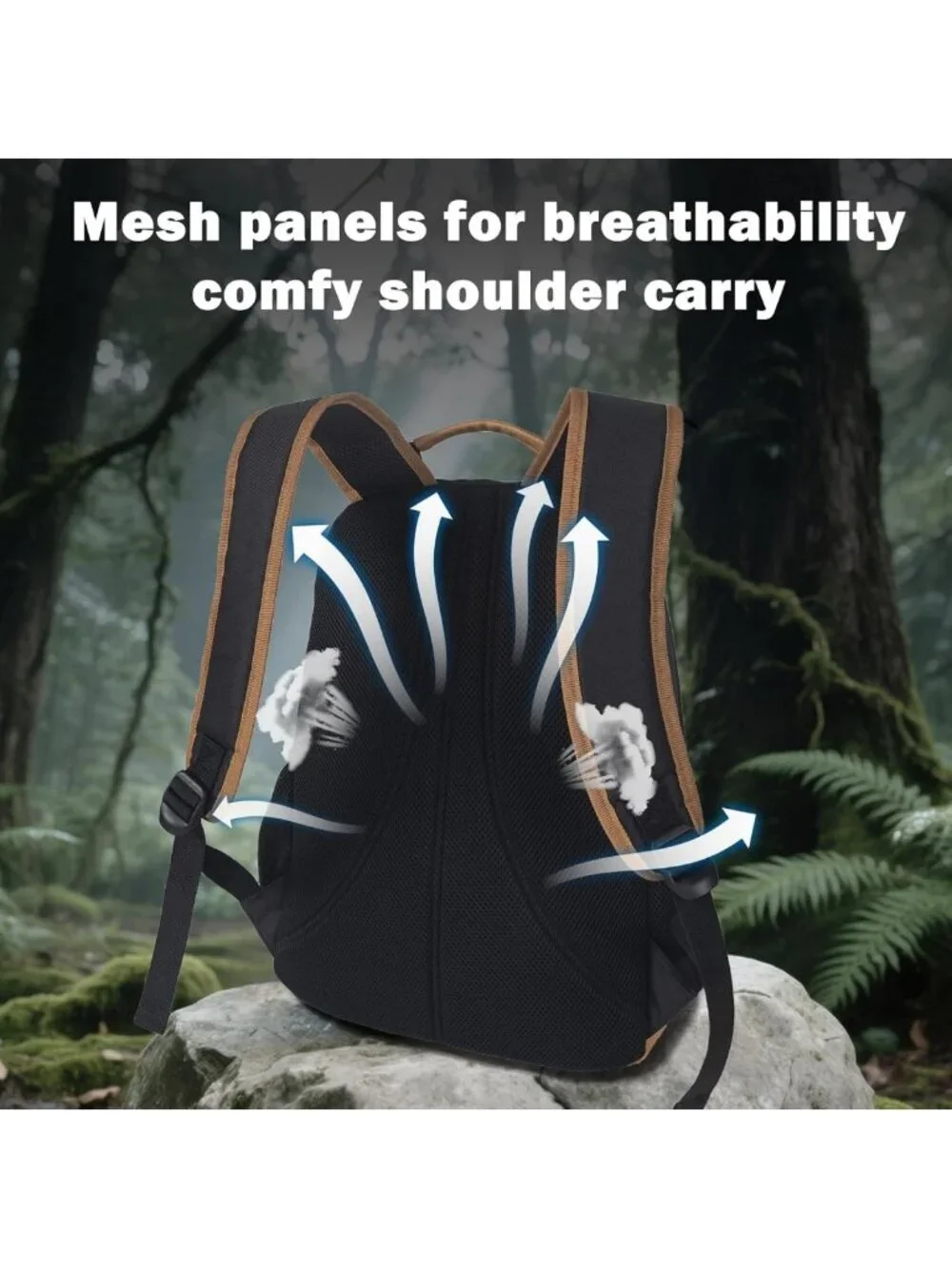 Water-Resistant 24L Travel Laptop Backpack, Anti-Theft Slim Design for 17
